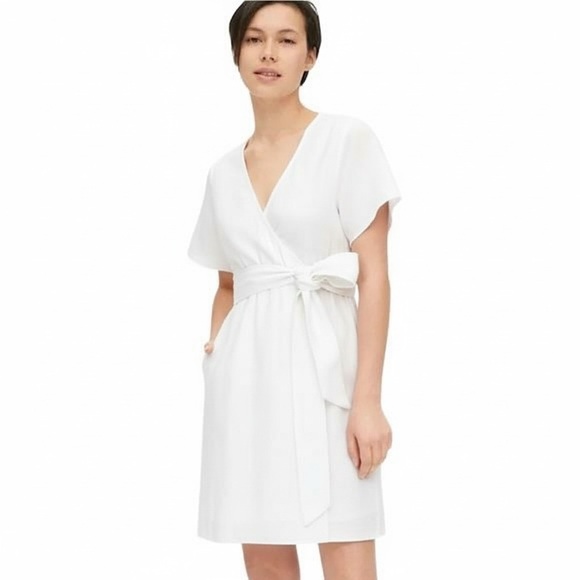 GAP Dresses & Skirts - NEW GAP Kimono Sleeve Linen Blend Dress Size 12 Cottagecore Coquette Beach